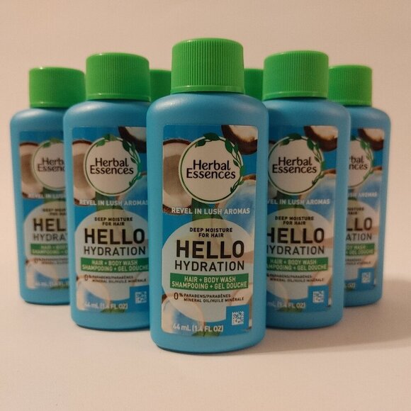 HERBAL ESSENCES HELLO Hydration Deep Moisturizing Hair Body Wash Shampoo LOT 7 - Picture 1 of 4
